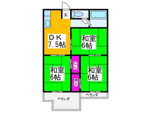 児玉ハイツの物件間取画像